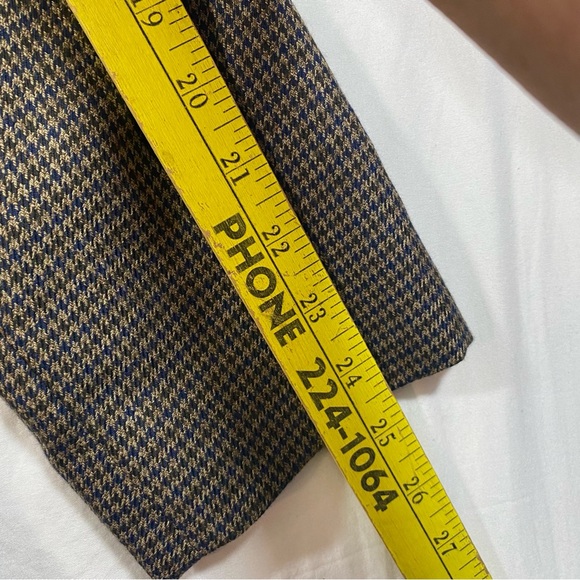 Tommy Hilfiger Blazer Jacket Men’s 40R Herringbone Plaid Brown black Sports Coat - Picture 5 of 15